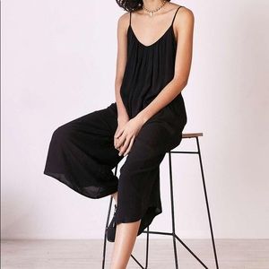 Silence and noise baggy satin jumpsuit
